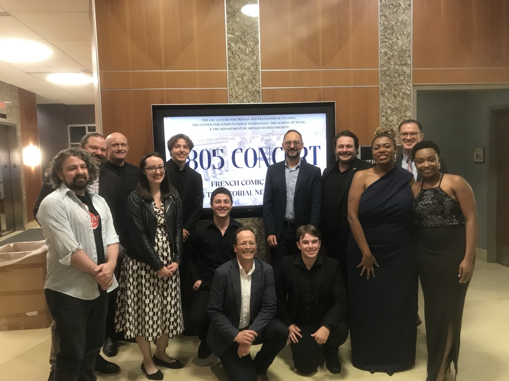 Photo of performers and organizers of the 1805 concert event. 