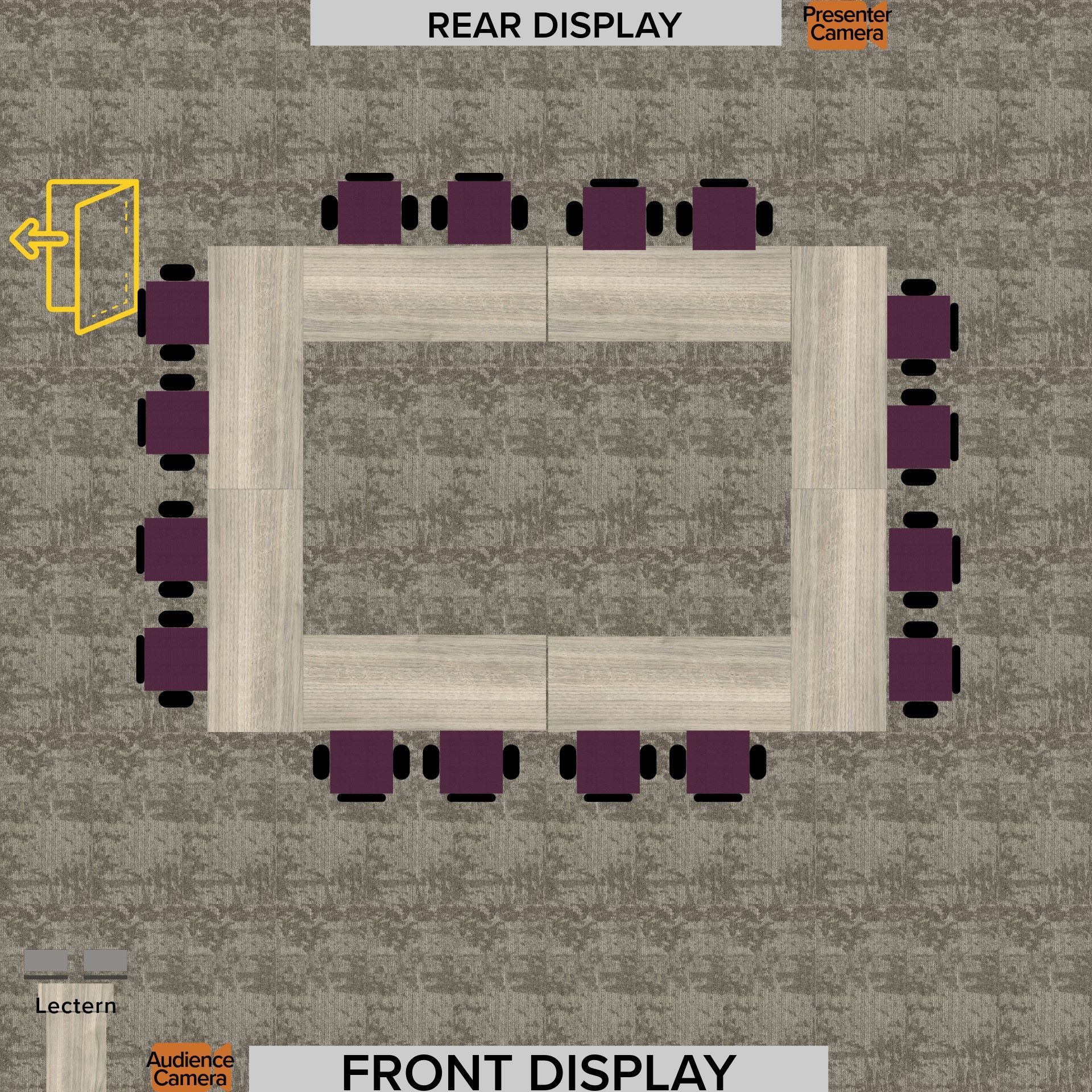 image of 114 peabody setup for a meeting
