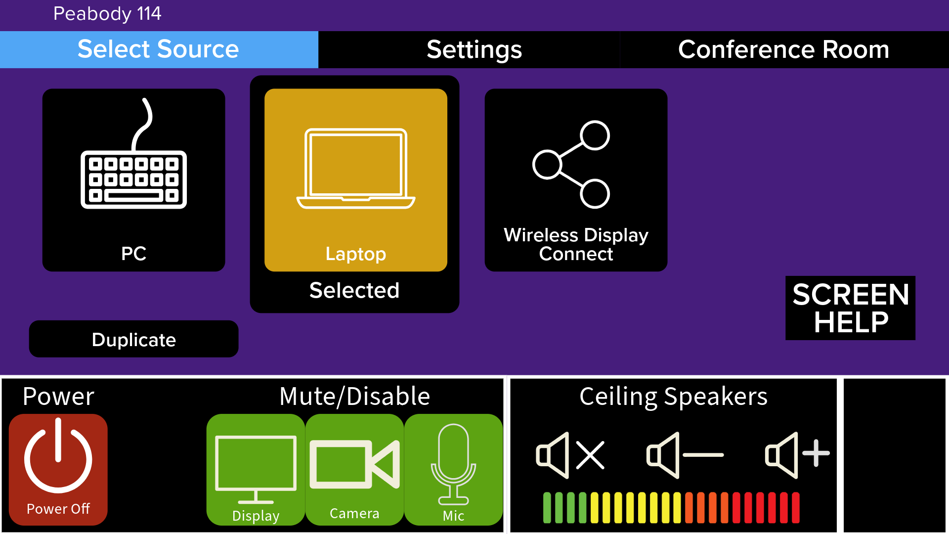 classroom control panel image
