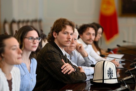 Students sitting at a table