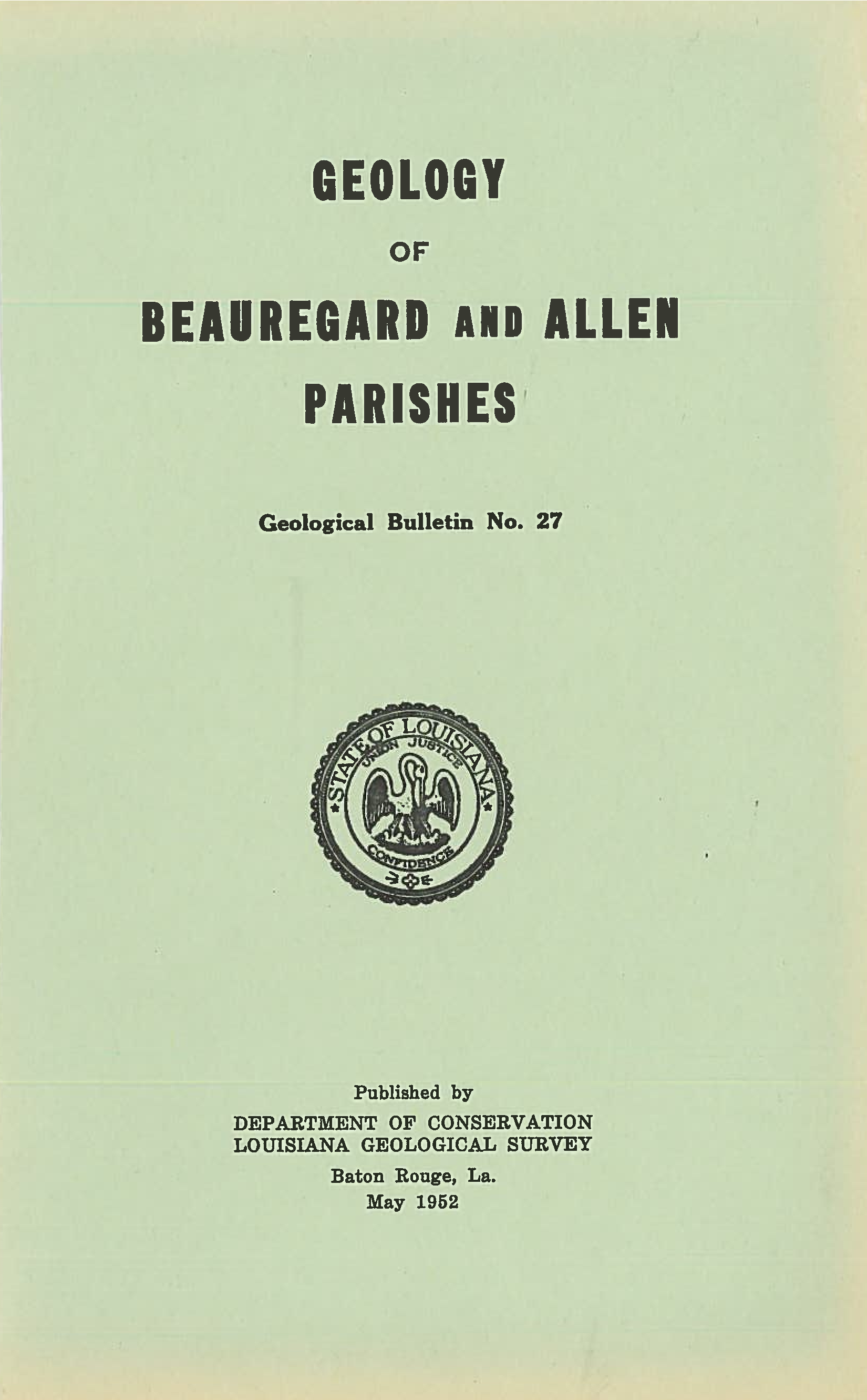 Geology of Beauregard and Allen Parishes Geology of Beauregard and Allen Parishes