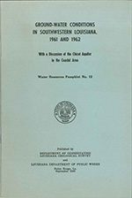 SW La Groundwater conditions, 1961-62