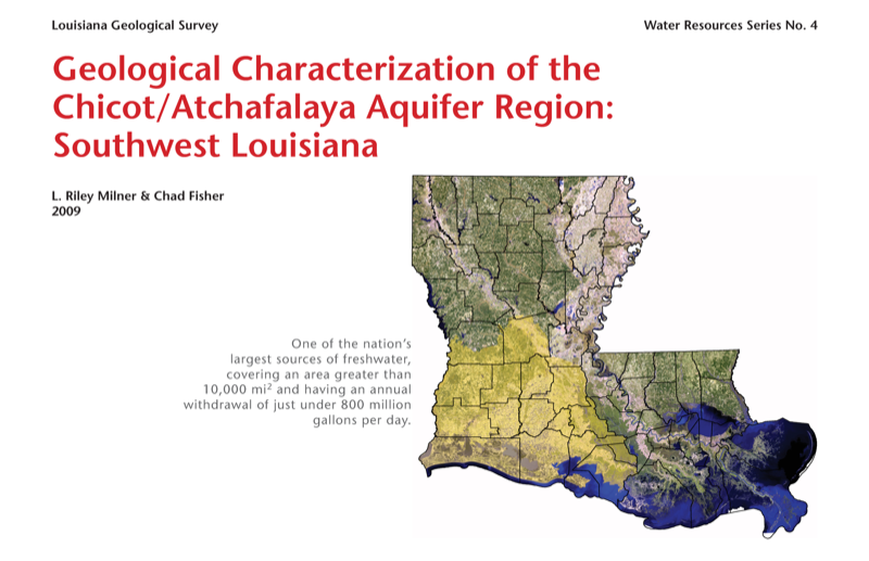 Geological Characterization of the Chicot/Atchafalaya Aquifer Region: Southwest Louisiana. Geological Characterization of the Chicot/Atchafalaya Aquifer Region: Southwest Louisiana.