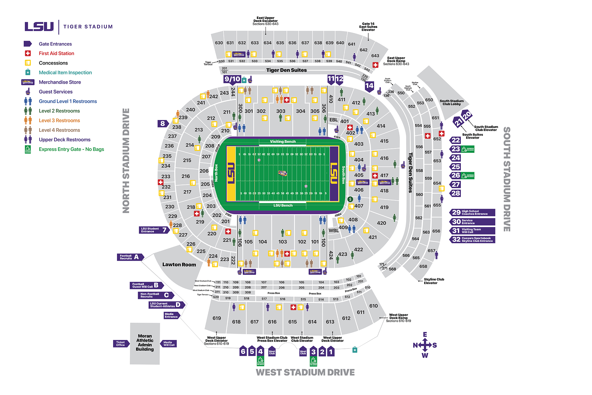 Tiger Stadium Seating Chart