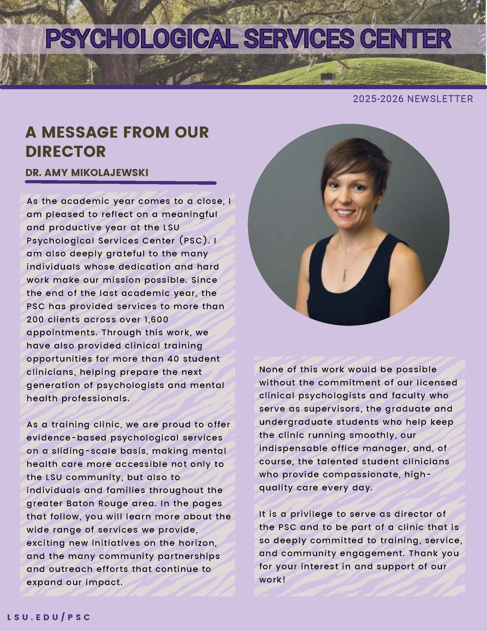 directors message