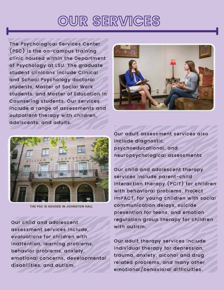 our services